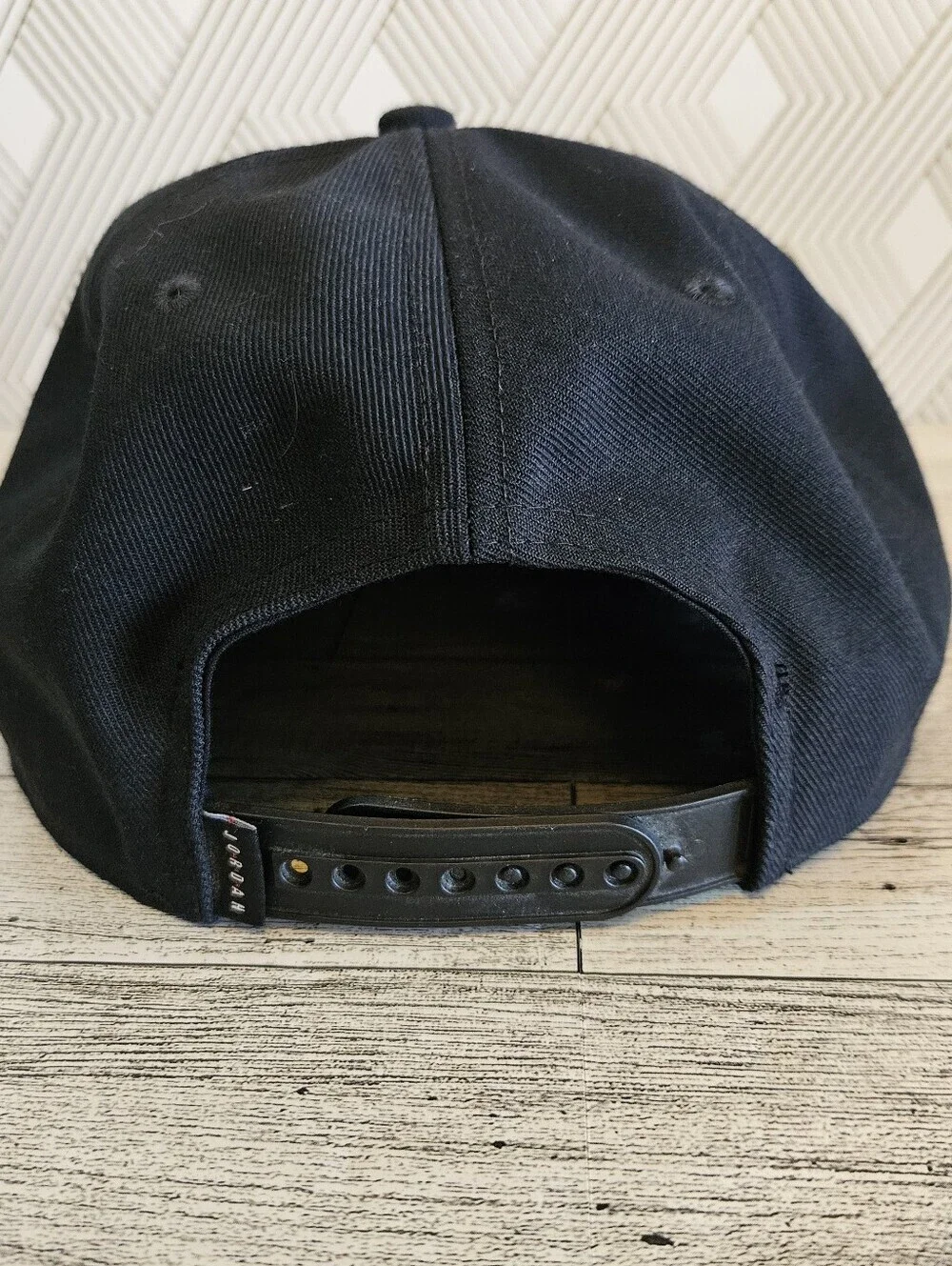 Air Jordan Jumpman Black Hat W/ Gold Logo Flat Bill NBA Michael Jordan One Size